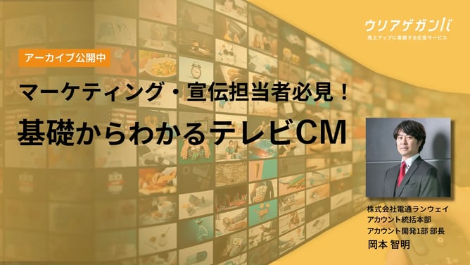 基礎からわかるテレビCM